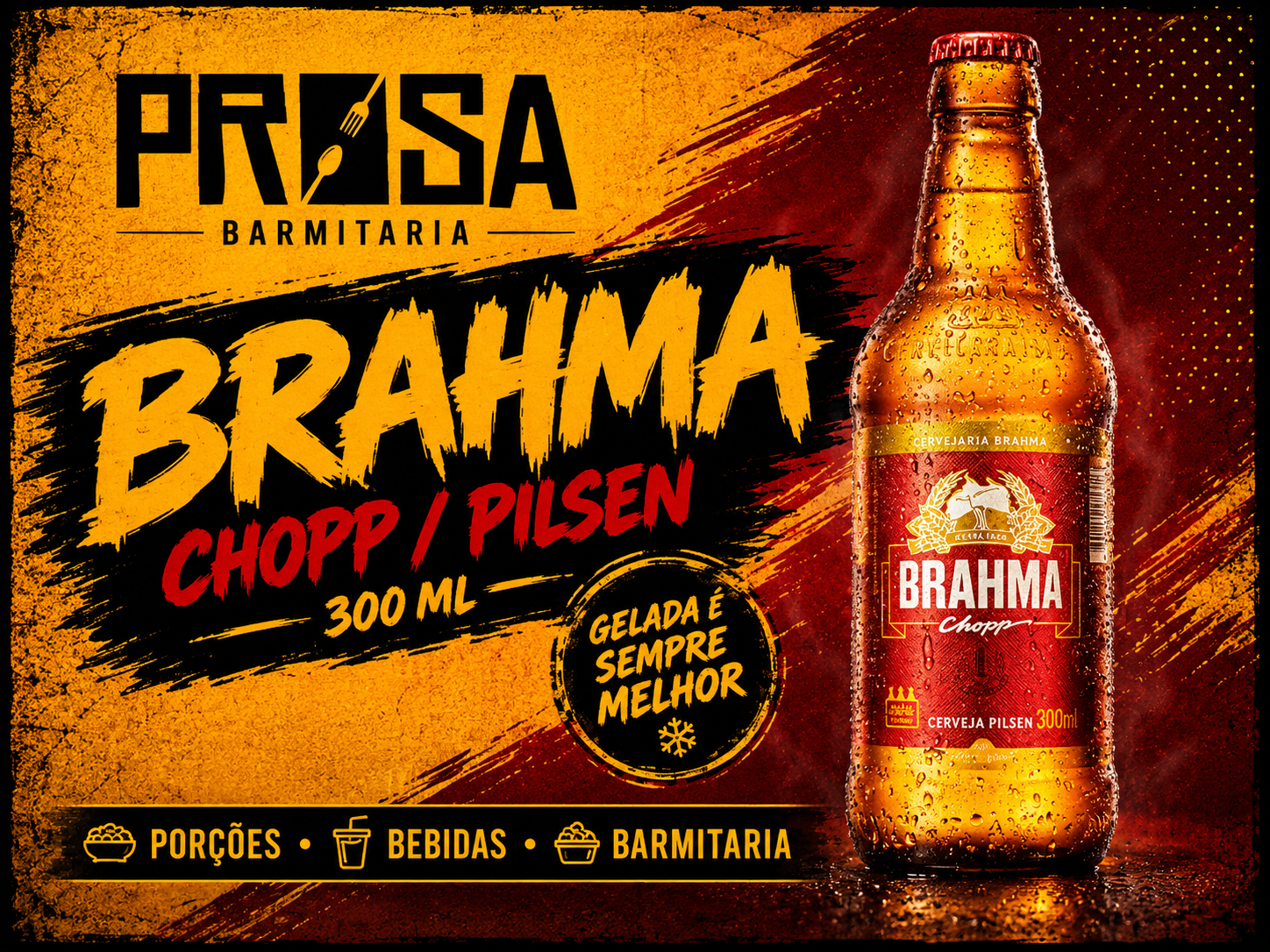 Brahma 300ml(Barrigudinha)