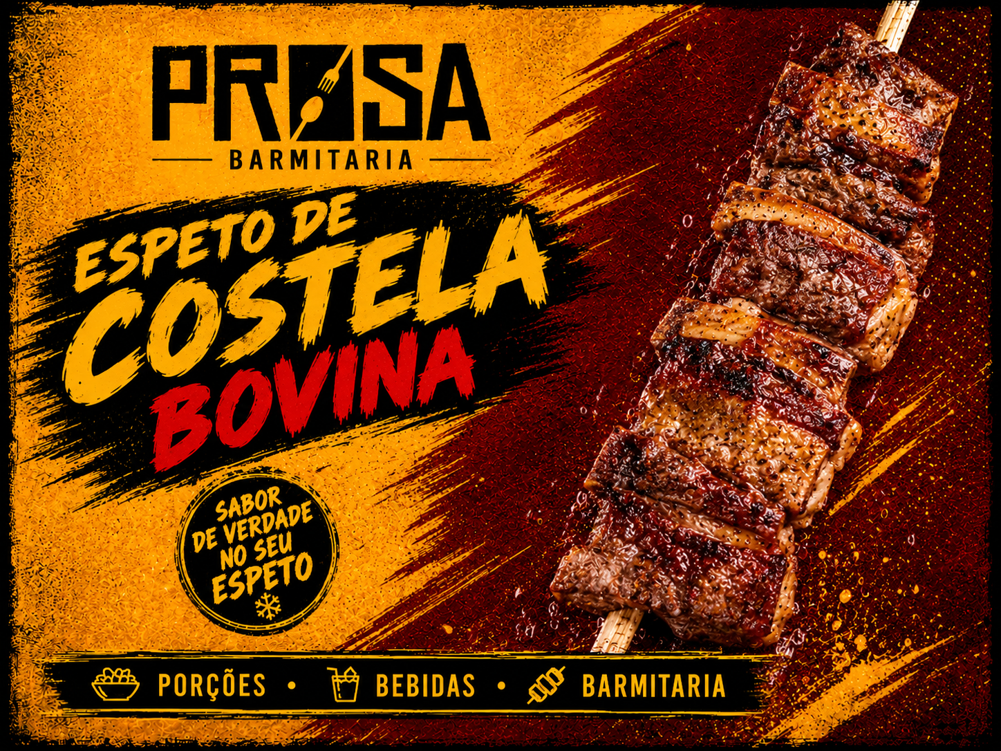 Espeto de Costela Bovina